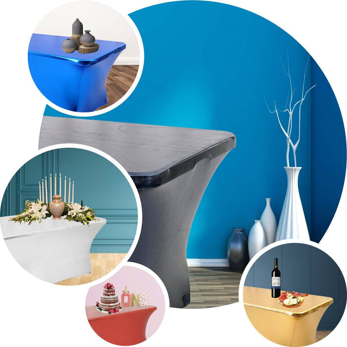 Versatile table in various colors, perfect for events and decor.