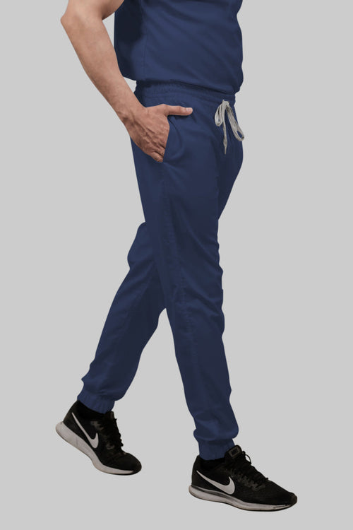 Stretchable (2Way) Men Navy Blue Jogger