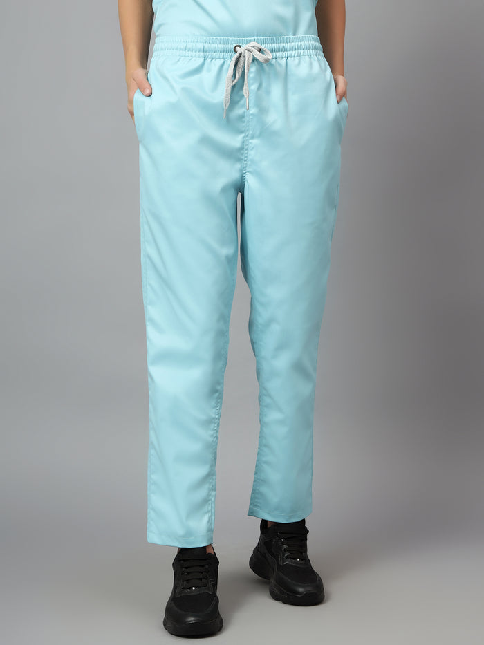 Stretchable (2Way)/Women/ Aqua Blue/Scrub Pant