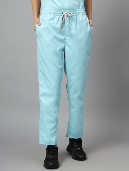 Stretchable (2Way)/Women/ Aqua Blue/Scrub Pant