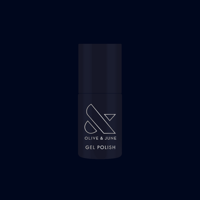 Suited - Gel small bottle of deep dark navy gel polish by Olive and June for long-lasting manicure at home
