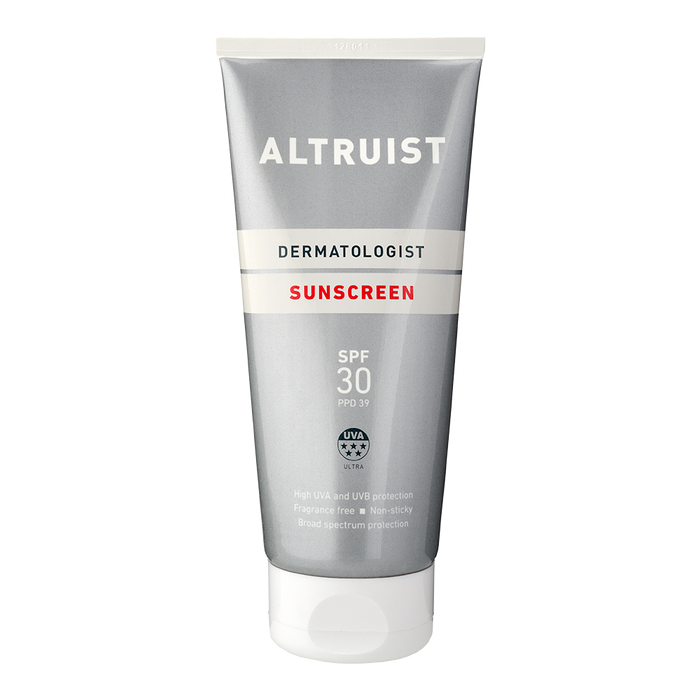 Tube of Altruist sunscreen SPF30 200 ml