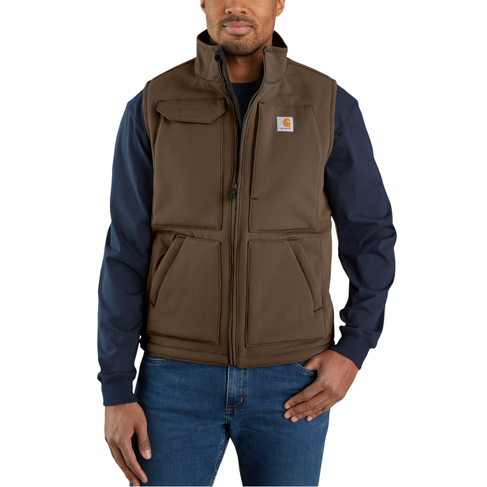 Super Dux™ Relaxed Fit Sherpa-Lined Vest - 205-Coffee | Carhartt 104999