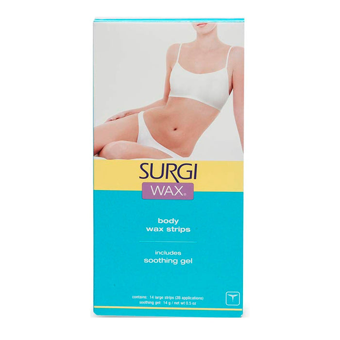 Surgi Wax Body Wax Strips 14 Strips - ikatehouse