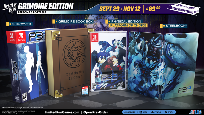 Switch Limited Run #213: Persona 3 Portable Grimoire Edition
