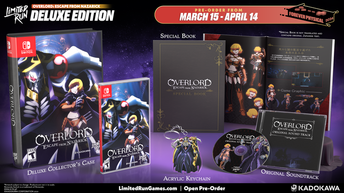 Switch Limited Run #228: OVERLORD: ESCAPE FROM NAZARICK Deluxe Edition