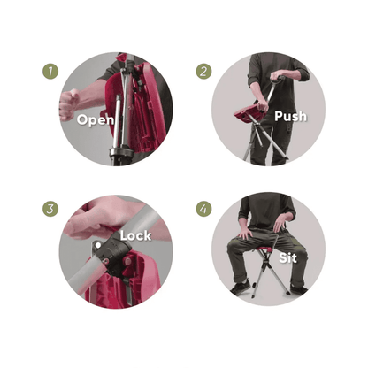 Ta-Da Chair Series 2 Tripod Seat Cane (82cm/87cm)