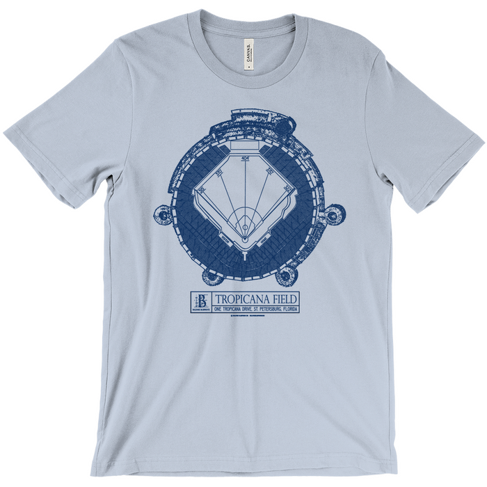Tampa Bay Rays - Tropicana Field (Light Blue) Team Colors T-Shirt