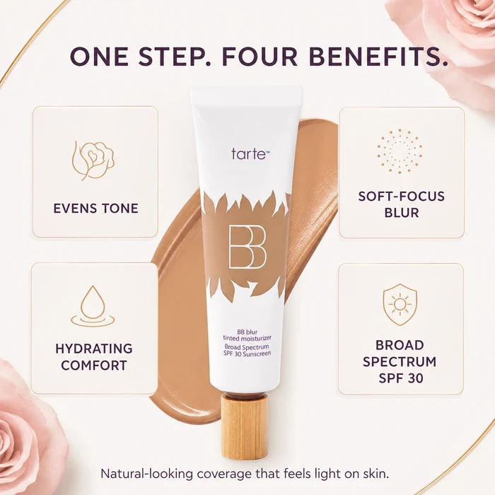 tarte BB blur tinted moisturizer SPF 30 - instantly brightens, hydrates & smooths your skin