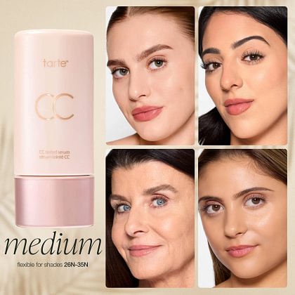 tarte Color-Adapting CC Tinted Serum – Hydrating Skin-Perfecting Coverage