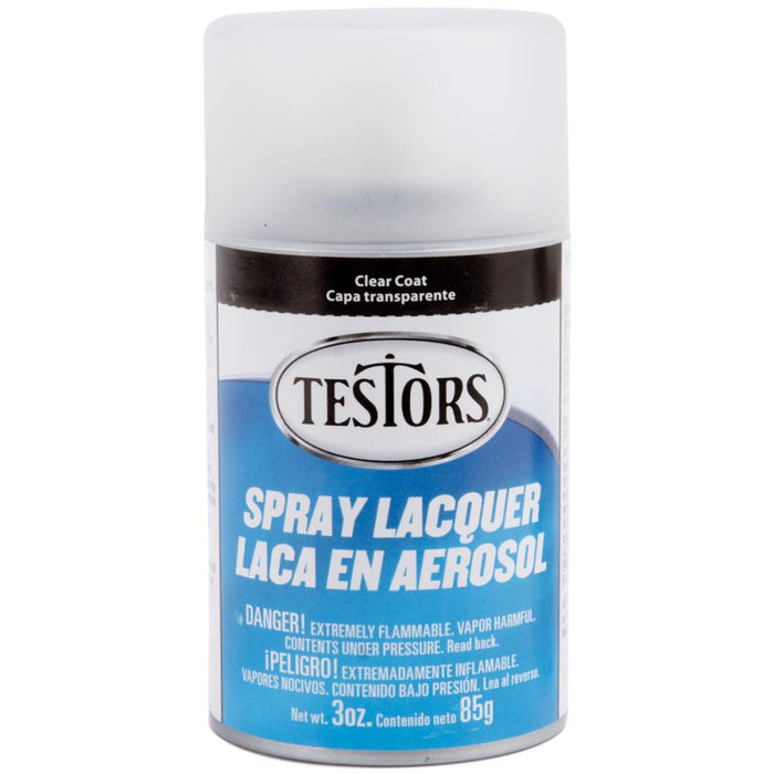 Testors - Spray Lacquer 3oz - Clear Matte. Testors Spray Lacquer gives modelers the extra edge to craft paint to the right effect needed for any project. These products work very well in thinning our lacquer paints for use in an airbrush.