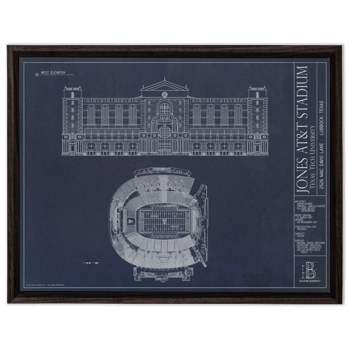 Framed Canvas - Large - Walnut