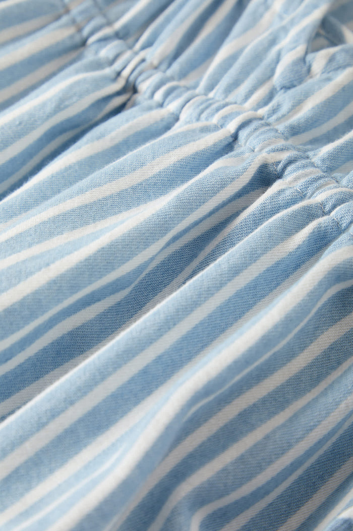 Women's The Bells Top in the color Two Boot Stripe - Additional Laydown image