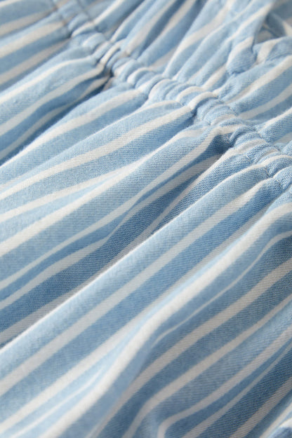 Women's The Bells Top in the color Two Boot Stripe - Additional Laydown image