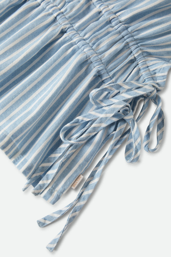 Women's The Bells Top in the color Two Boot Stripe - Additional Laydown image