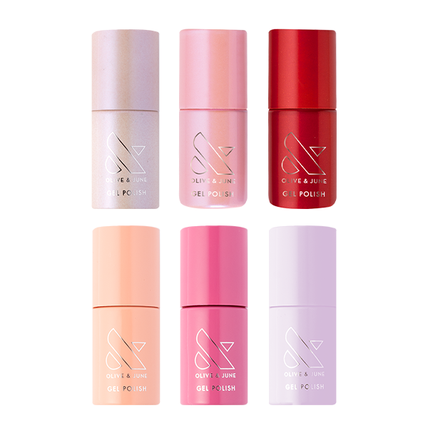 The Best of Spring Gel System six vibrant gel polish shades for long-lasting at-home manicure and gel polish application