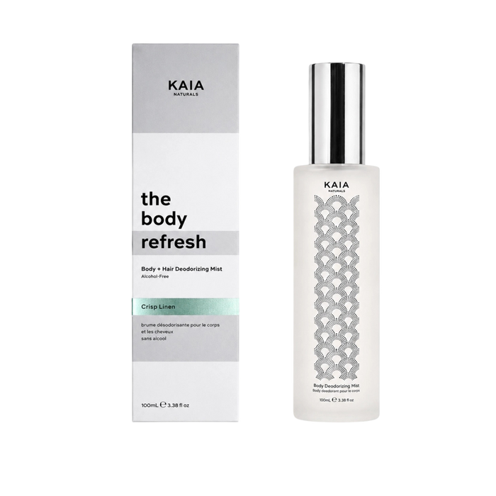 Kaia Naturals-The Body Refresh Body & Hair Deodorizing Mist - Crisp Linen-Body-TheBodyRefreshBody_HairDeodorizingMist-CrispLinen100ml-The Detox Market | 100 ml
