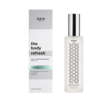 Kaia Naturals-The Body Refresh Body & Hair Deodorizing Mist - Crisp Linen-Body-TheBodyRefreshBody_HairDeodorizingMist-CrispLinen100ml-The Detox Market | 100 ml