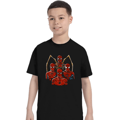 Shirts T-Shirts, Youth / XS / Black The Four Spidermen