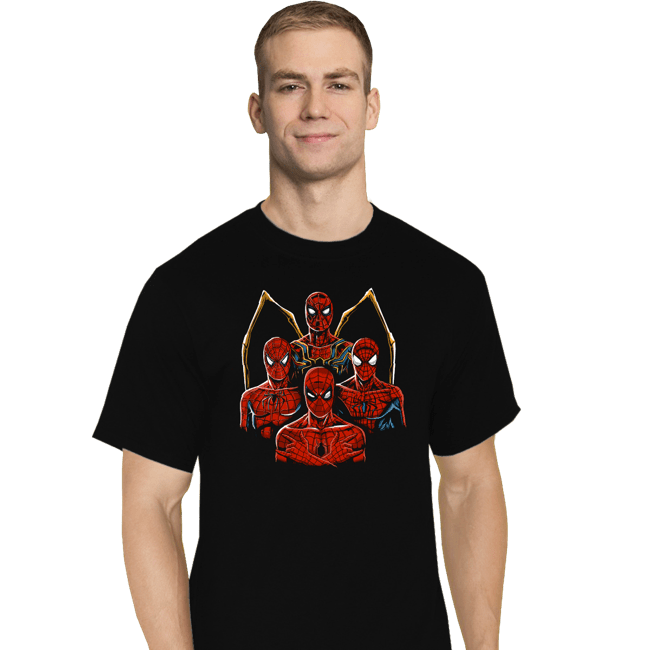 Shirts T-Shirts, Tall / Large / Black The Four Spidermen