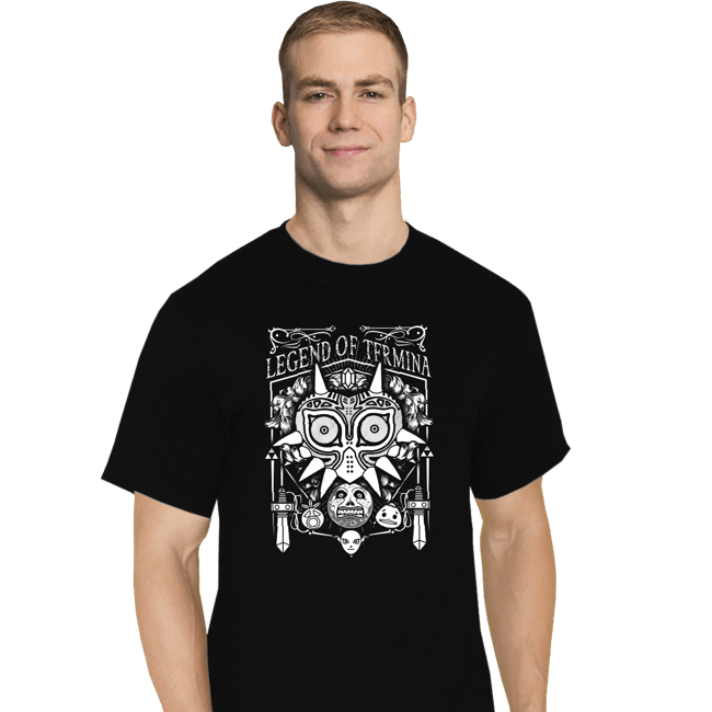 Shirts T-Shirts, Tall / Large / Black The Legend Of Termina Banner