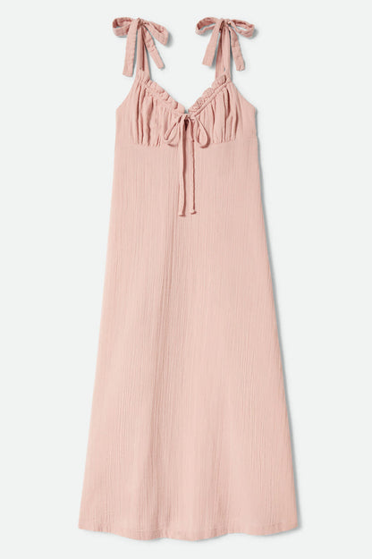 Women's The Tie Dress in the color Silver Pink - Front Product View