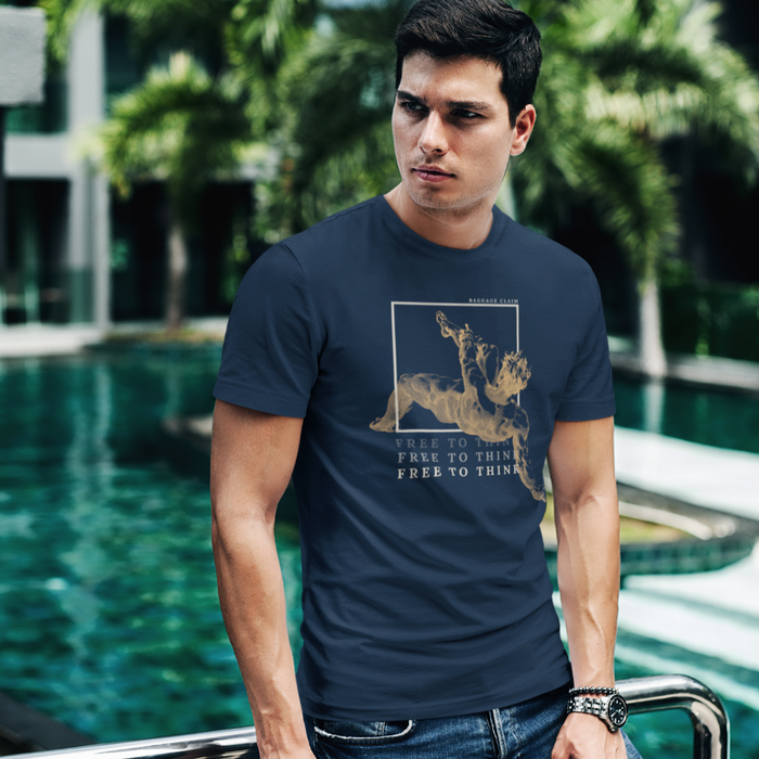 THE UNBOXED MIND MEN'S TEE | NAVY - OLIVE