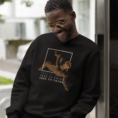 THE UNBOXED MIND UNISEX CREW NECK SWEATSHIRT | BLACK