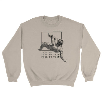 THE UNBOXED MIND UNISEX CREW NECK SWEATSHIRT | SAND