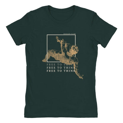 THE UNBOXED MIND WOMEN'S TEE | MAROON - INDIGO - GREEN