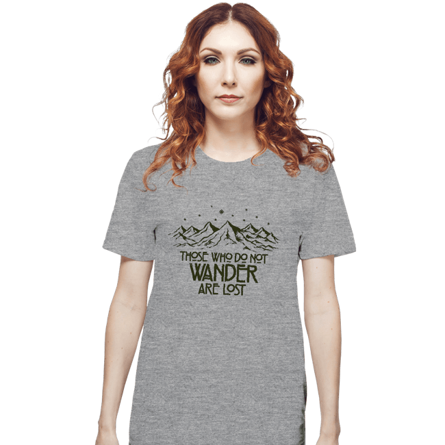 Secret_Shirts T-Shirts, Unisex / Small / Sports Grey Those Who Do Not Wander