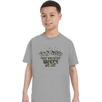 Secret_Shirts T-Shirts, Youth / XS / Sports Grey Those Who Do Not Wander