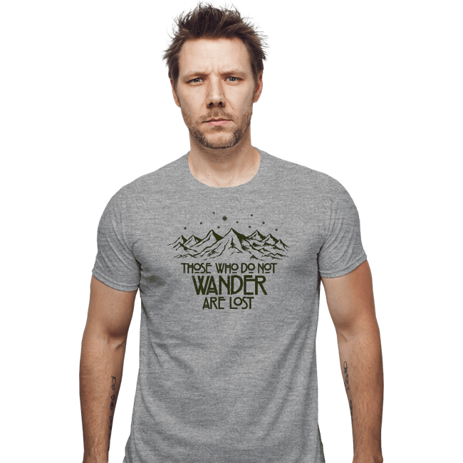 Secret_Shirts Fitted Shirts, Mens / Small / Sports Grey Those Who Do Not Wander