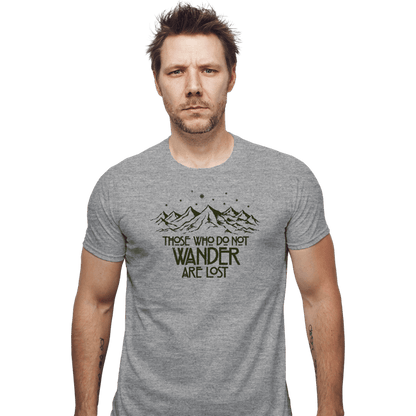 Secret_Shirts Fitted Shirts, Mens / Small / Sports Grey Those Who Do Not Wander