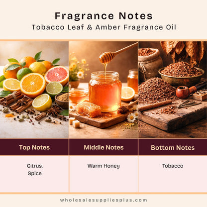 Tobacco Leaf & Amber Fragrance Oil 728 - close-up