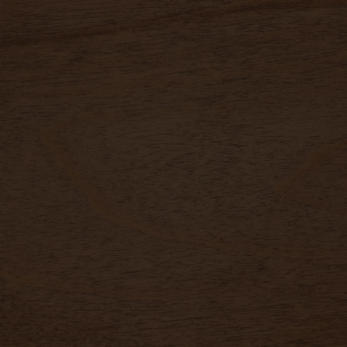 Tobacco wood finish showcasing a rich deep brown tone with smooth grain, customizable for quality furniture pieces.