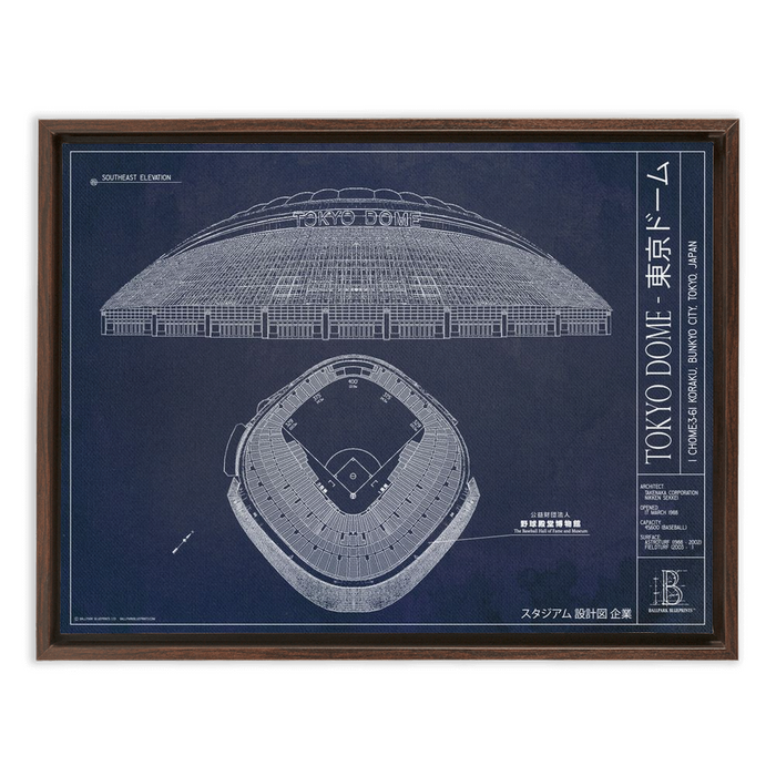 Framed Canvas - Small - Walnut