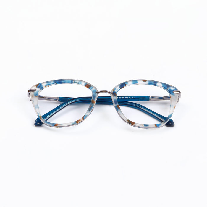 Tortoise Blue Cat Eye Full Rim