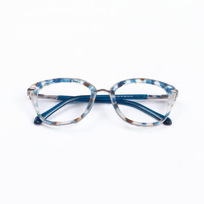 Tortoise Blue Cat Eye Full Rim