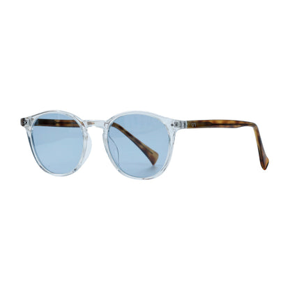 Transparent Brown Round Full Rim