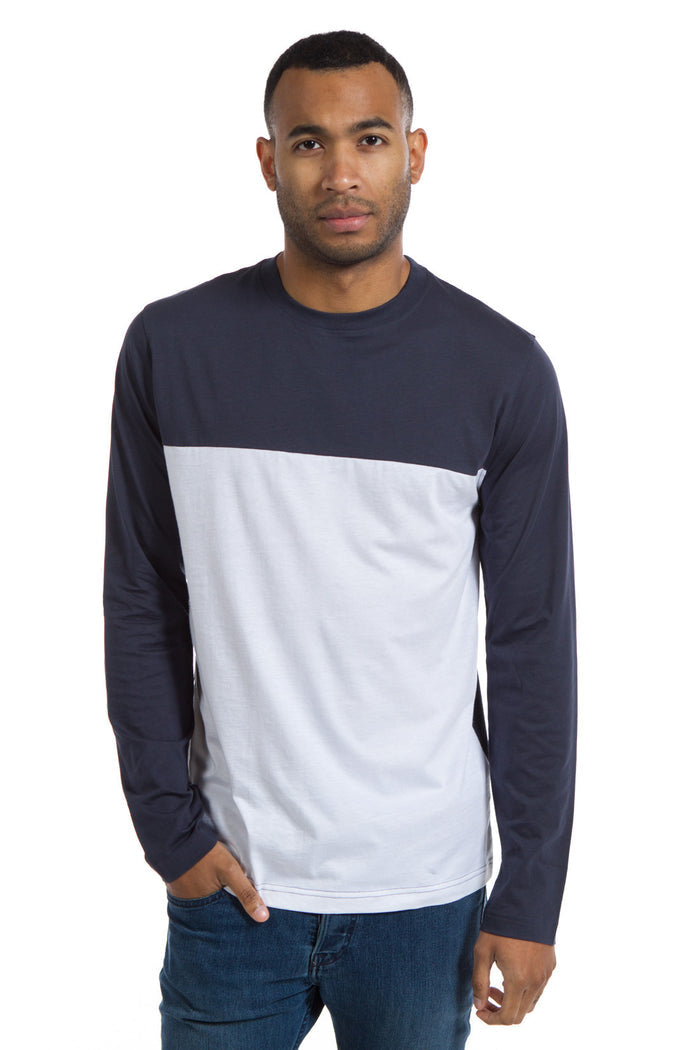 Travis | Men's Color Block Crew Neck