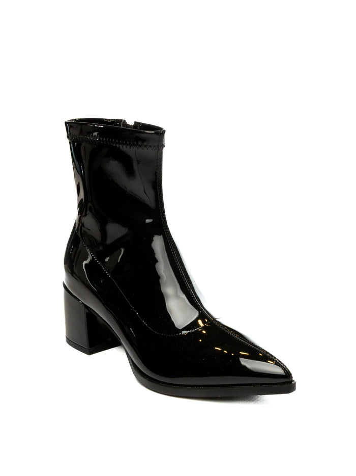 UMA PARKER NEW YORK Tronchetto vernice nero 638 VERN-NERO