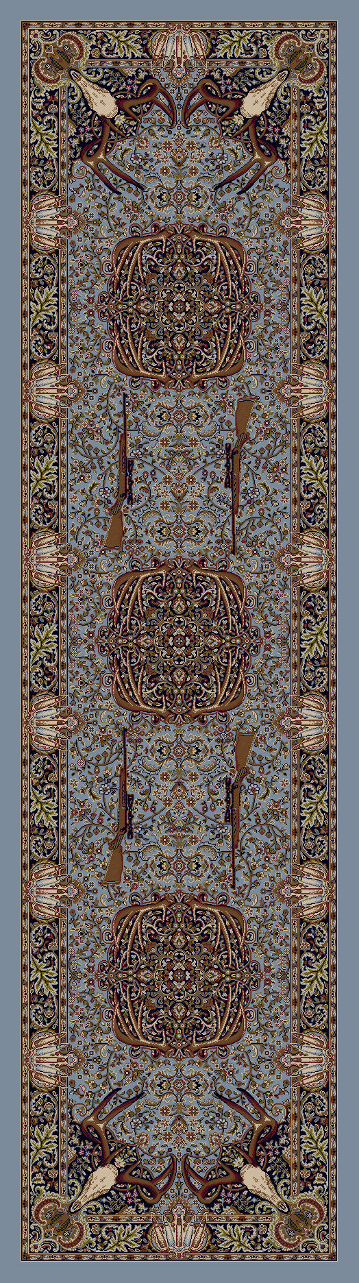 Image of an area rug, Trophy Room - Blue