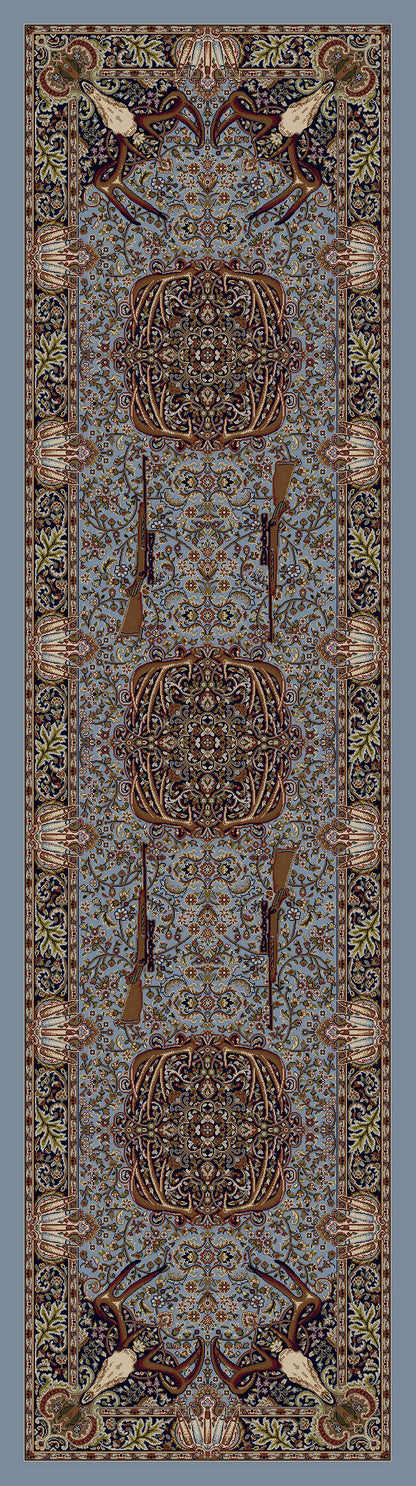 Image of an area rug, Trophy Room - Blue