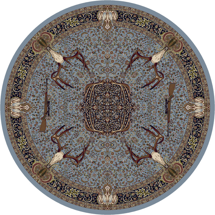 Image of an area rug, Trophy Room - Blue