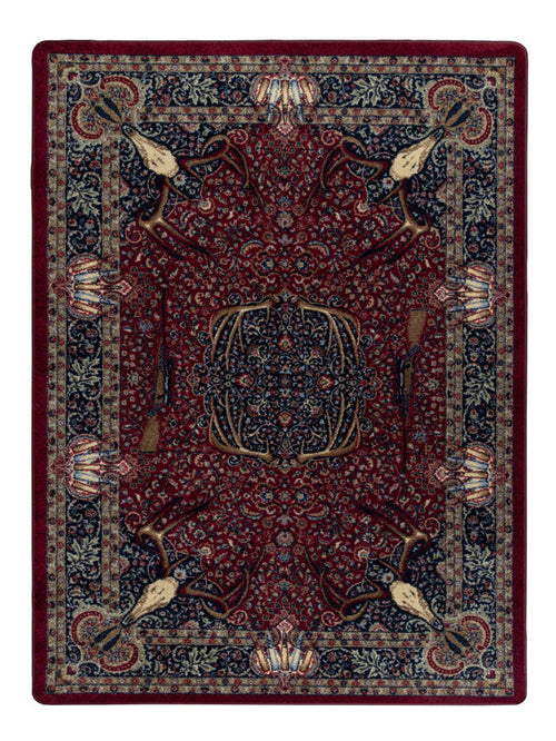 Image of an area rug, Trophy Room - Burgundy