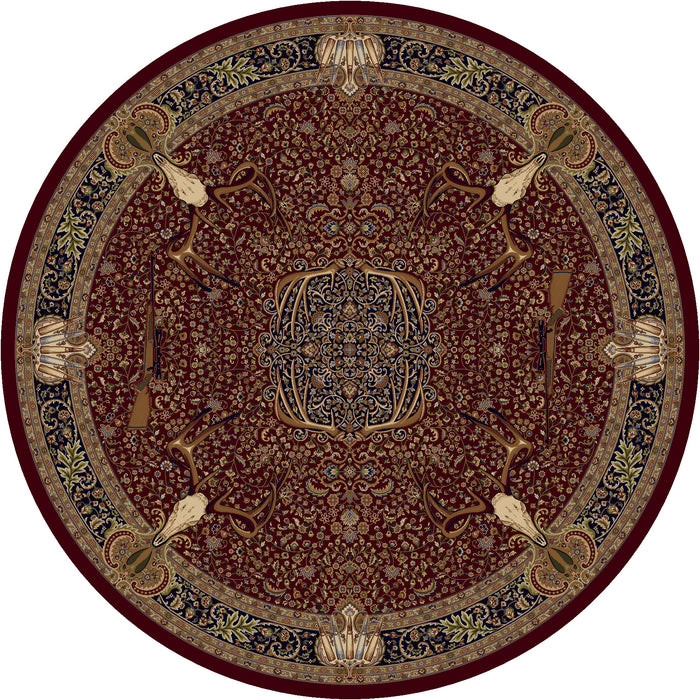 Image of an area rug, Trophy Room - Burgundy