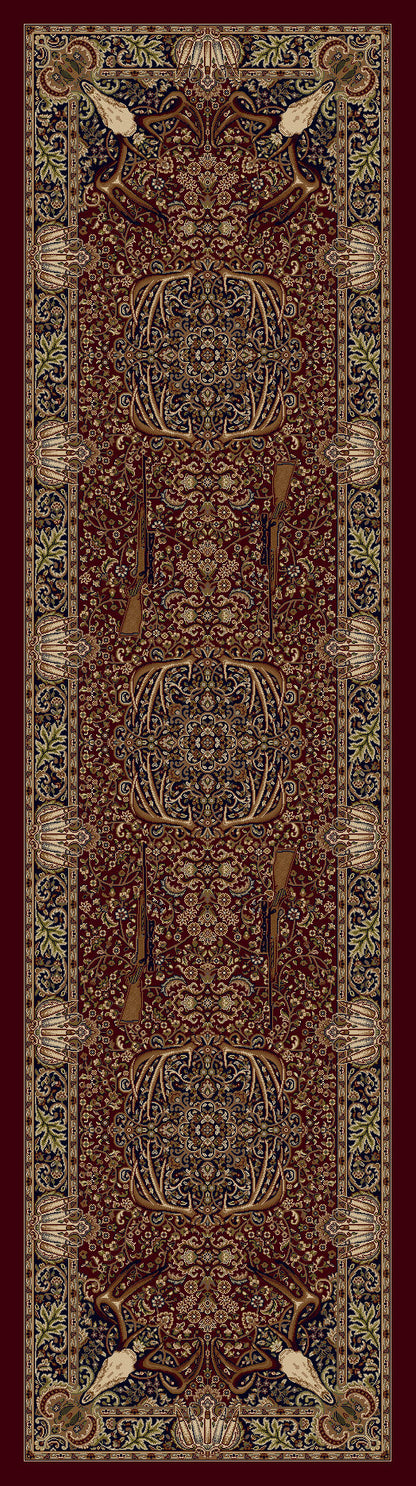 Image of an area rug, Trophy Room - Burgundy