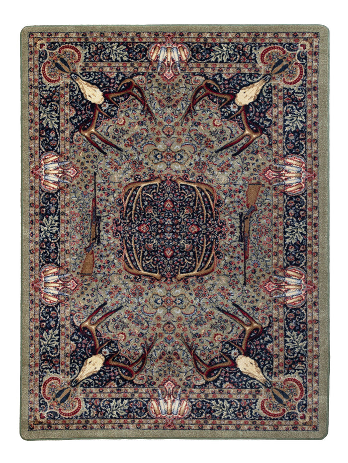 Image of an area rug, Trophy Room - Green