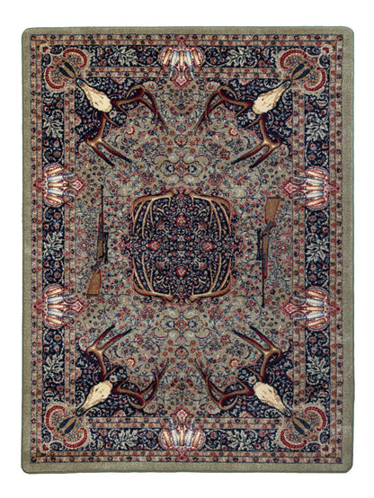 Image of an area rug, Trophy Room - Green